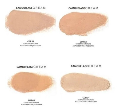 Imagem 4 de 4 de Corretivo Facial Camouflage Cream Alta Cobertura Max Love
