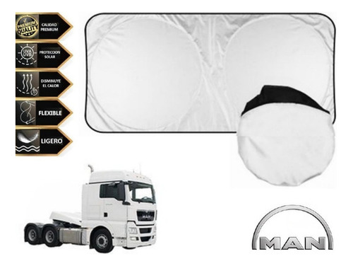 Protector Cubresol Con Ventosas Man Tgx Especial 2016