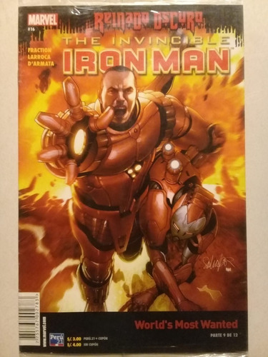 The Invincible Iron Man # 16 - Reinado Oscuro - 9/12 - 2012
