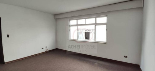 Apartamento Com 3 Dormitórios, 2 Banheiros, 1° Andar, 1 Vaga Fechada, 120 M² - Venda Por R$ 455.000 - Embaré - Santos/sp - Ap10341