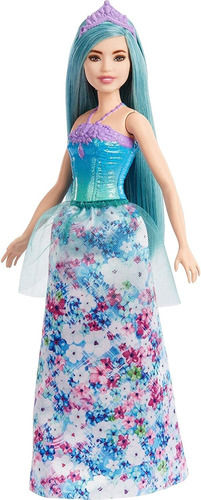 Barbie Dreamtopia Princess Doll (pequeña, Pelo Turquesa), Co