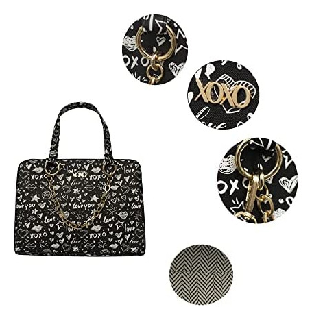 Xoxo Bolso De Mano Para Mujer Bolso Grande Con Estampado De