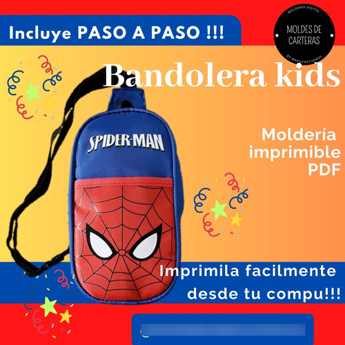 Moldes De Carteras Moldería Digital Pdf Patrones Bandolera K