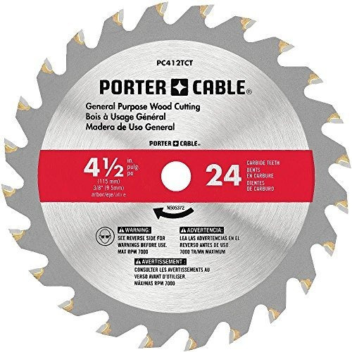 Hojas De Sierra Circular  Porter-cable 4-1 / 2 Pulgadas De C