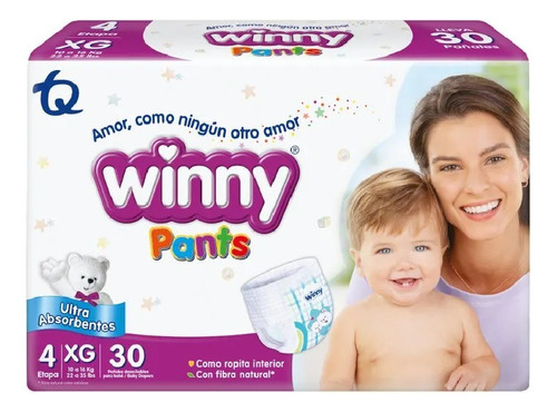 Pañales Winny Pants Etapa 4x30