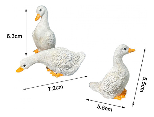 *para 3 Pçs Estátuas De Pato Decoração Para Casa Decorações