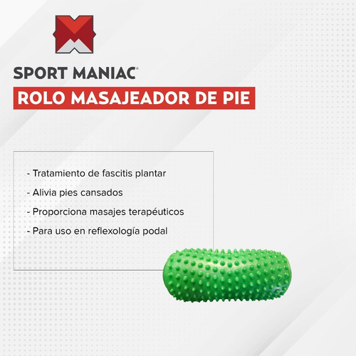 Imagen 3 de 4 de Mini Rolo De Estimulación Masajes Fitness Sport Maniac