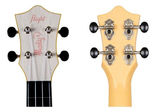 Ukelele Soprano 15 Trastes Con Funda Flight Tus-marty Color Blanco