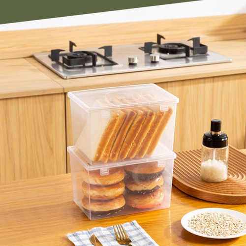 Recipientes Herméticos Para Almacenamiento De Pan Q, Caja De