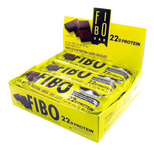 Fibo Bar Barra De Proteína Sabor Chocolate (6 Piezas)