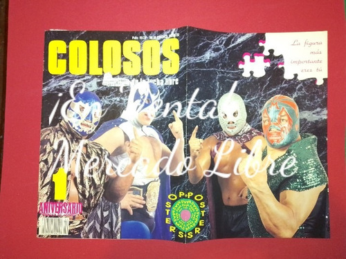 Lucha Libre Revista Colosos #53 1er Aniv Sinpóster Detalles 