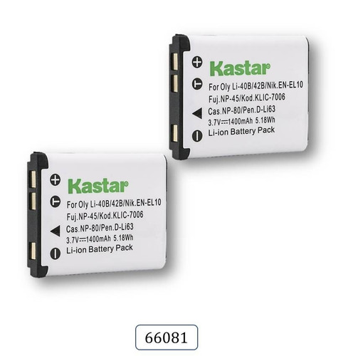(2) Baterias Mod. 66081 Para Olympus Fe-320