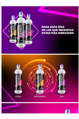 Zoe Electro Bebida Isotonica Fresa Uva Mandarina 18 Piezas