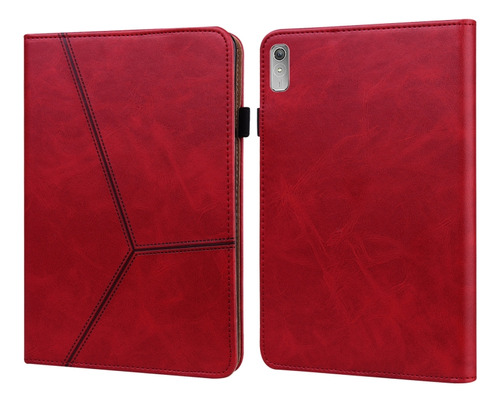 Funda De Piel Roja Para Lenovo Tab P11 Gen 2