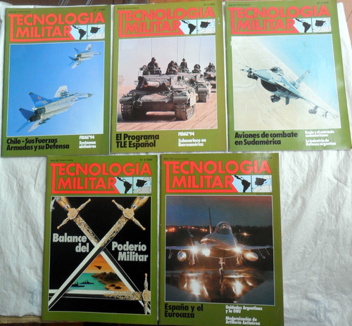 Tecnología Militar 1994 Lote X 5 Revistas