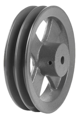 Polea 2 Canal B 200mm De Fundición Sin Mecanizar 2b-200