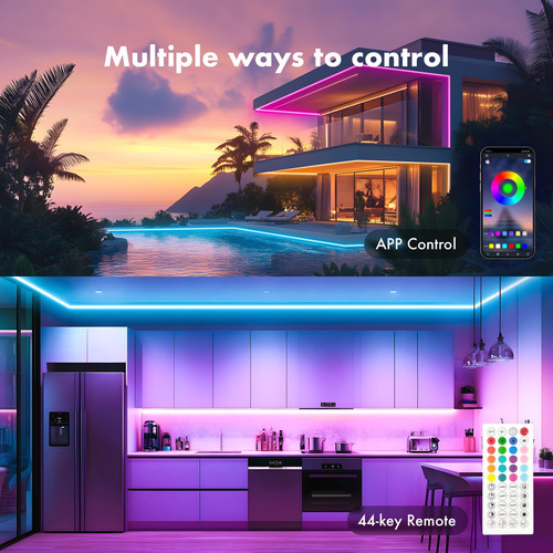 Luces Led Neón Rgb Jiamei 6,1m Control App Y Remoto