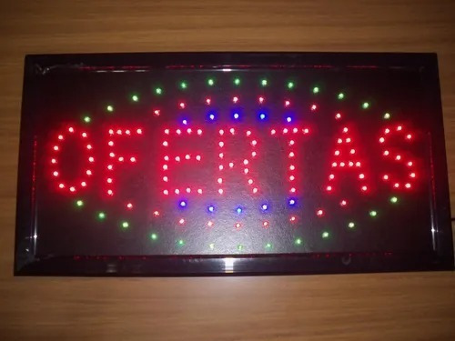 Cartel Led Programable, 3 Colores Texto Pasante-abierto
