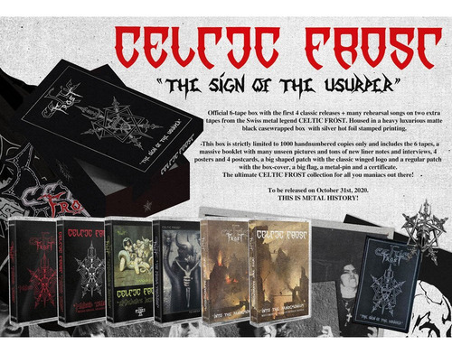 Celtic Frost The Sign Of The Usurper Cassette / Tape Box Set