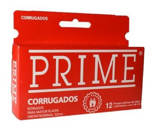 Preservativos Prime Corrugados X12 Unidades