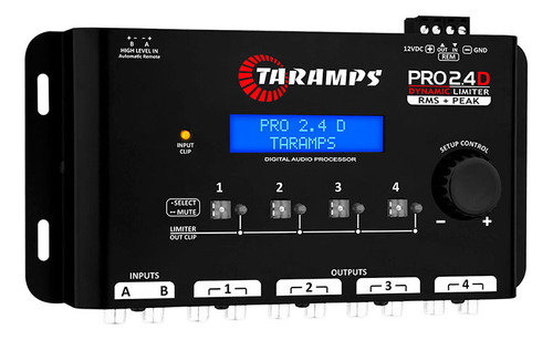 Crossover Digital Taramps 2.4 D Processador Dynamic Limiter