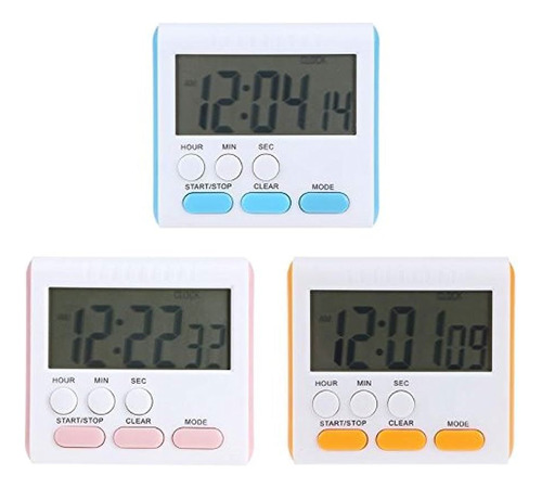 Timer Digital Con Reloj -js183/608e-pack X3 Unidades  - Soni