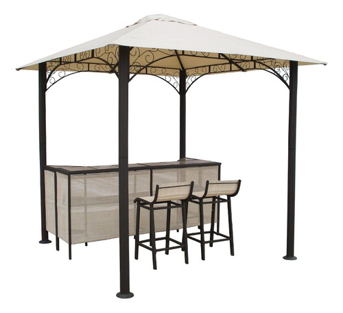 Gazebo Con Bar Y 2 Bancos