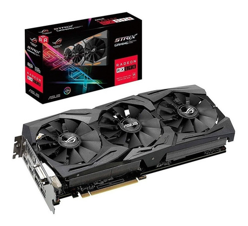 Placa de video AMD Asus  ROG Strix Radeon RX 500 Series RX 590 ROG-STRIX-RX590-8G-GAMING 8GB