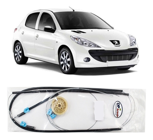 Kit Cabo Vidro Dianteiro Peugeot 207 2008 A 2014 Hatch Sedan