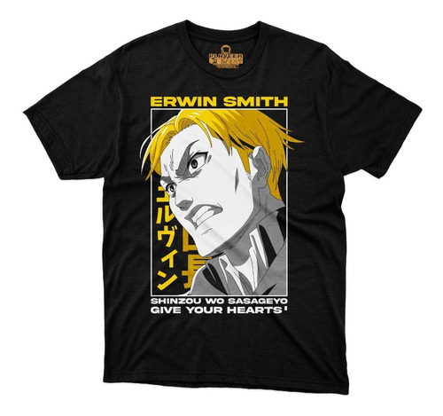 Playera Attack On Titan Erwin Smith Consagren Corazones