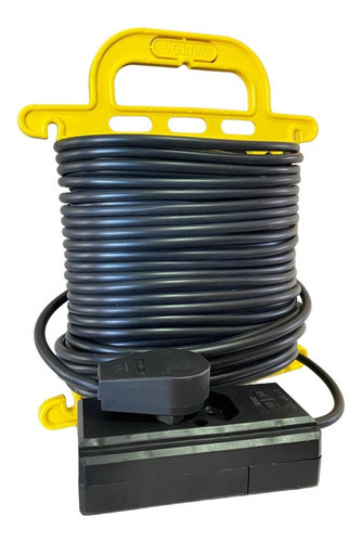 Extensão Elétrica 20 Metros 10/20a Cabo Pp2x1,0mm Reforçada Cor Preto
