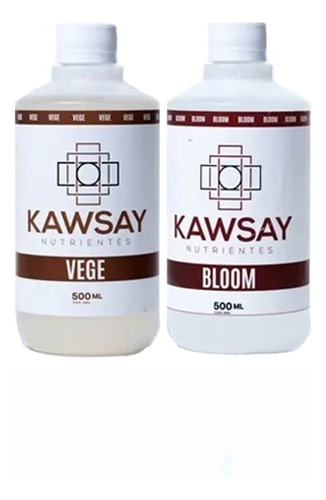 Combo Kawsay Vege 500ml + Bloom 500ml - Gs Grow 