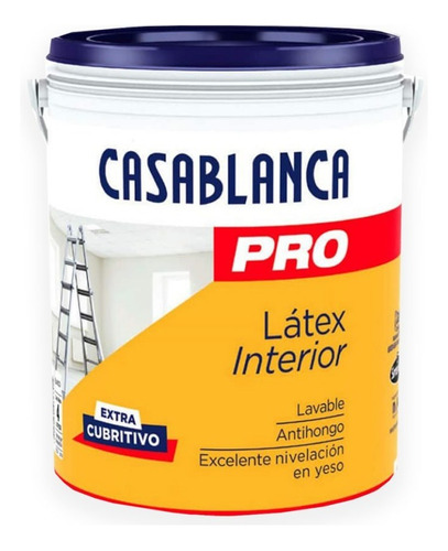 Latex Interior Casablanca Pro Blanco X 4 Lts - Kromacolor