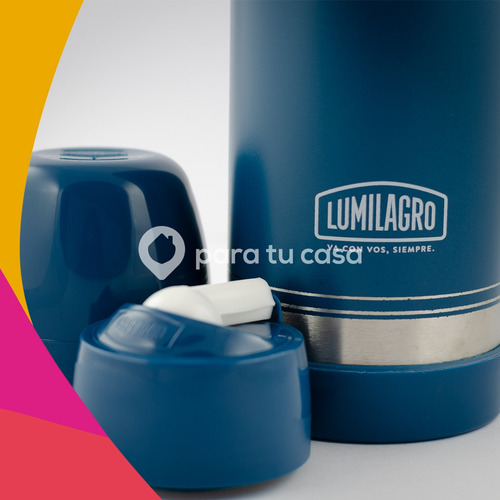 Imagen 5 de 11 de Termo Lumilagro Luminox Color De Acero Inoxidable 1lt
