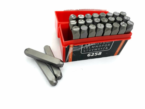 Imagen 4 de 4 de Punzones De Letras Y Numeros 5 Mm Graba Chapa Cuero Suela