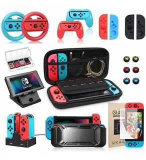 Kit De Accesorios Para Nintendo Switch Funda Estuche 20 En 1