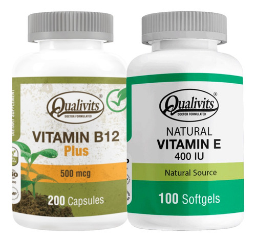 Vitamina B12 500 Mcg + Vitamina E 400 Ui X 100 - Qualivits