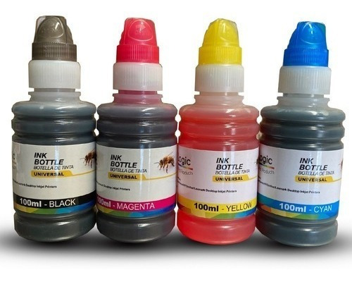 Pack 8 Botellas Tintas Alternativas Para Epson Ecotank 100ml