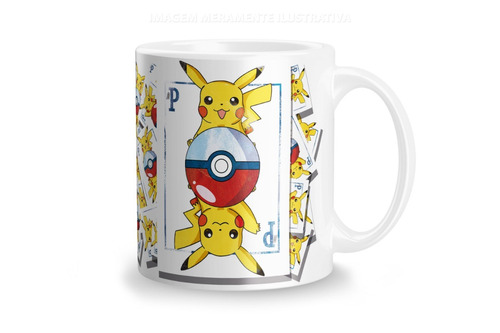 Canecas Personalizadas Porcelana Pokemon Pikachu 325 Ml