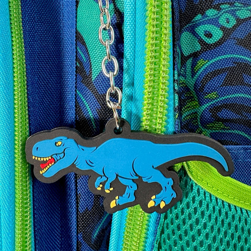 Mochila Dinosaurios Jurassic T-rex Chenson Original Uso Rudo Azul Dinosaurios