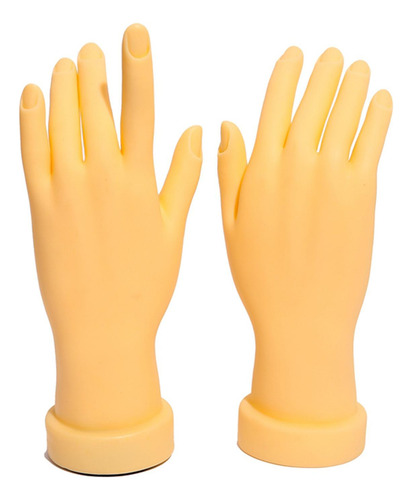 1 Par De Práctica De Uñas De Goma Flexible Flexible A Mano