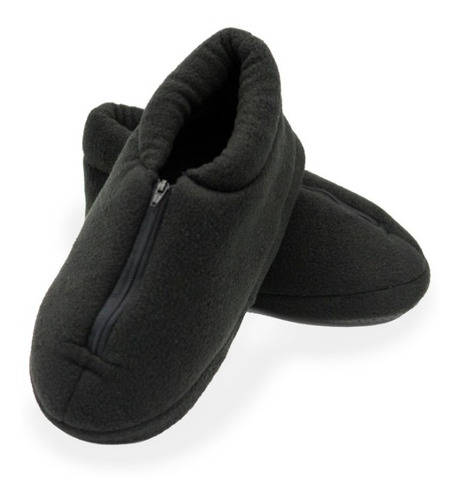 Imagen 3 de 3 de Pantuflas Bota Descanso, Colores Acolchada Suave Cremallera