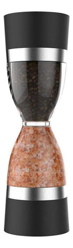 Yab - Moedor De Pimenta E Sal Grosso 2 Em 1 Gourmet Temperos Especiarias Triturador Manual Duplo Premium