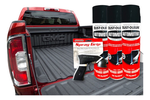 Kit Pintura Para Caja Camioneta Pickup Rust Oleum Negro Mate