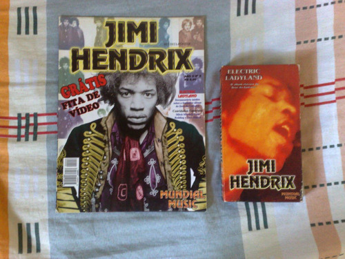 Jimi Hendrix Revista Poster Fita Vhs Completa