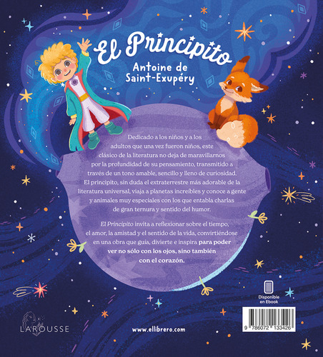 El Principito -antoine De Saint Exupery, De Saint Exupéry, Antoine De., Vol. 1. Editorial Ediciones Larousse Infantil, Tapa Dura, Edición 01 En Español, 2024