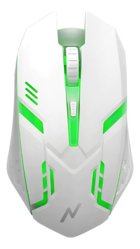 Combo Teclado Y Mouse Noga Gamer Rgb Usb Nkb-q60c Mouse Blanco Teclado Blanco