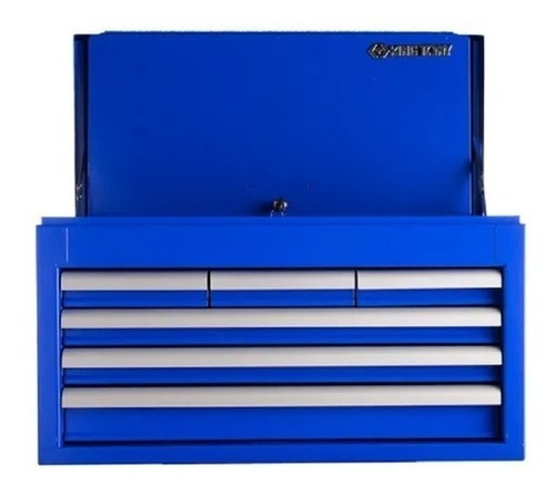 Bau Gabinete Metalico Com 6 Gavetas Azul - King Tony