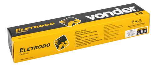 Eletrodo Revestido P/ Aço Carbono 5kg C/ 2,50mm, 6013 Vonder