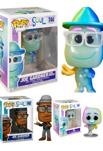 Remate 3 Figuras Disney Pixar Soul 22 Joe Gardner Funko Pop